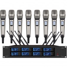 EW9000 G4 Wireless 8 Microphone System SKM9000 8 Handheld 8 XLR Channel